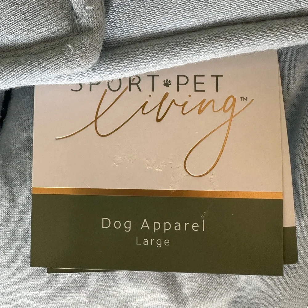 SportPet Color Block Hooded Jacket Sweatshirt fleece Jersey lining NWT LARGE
